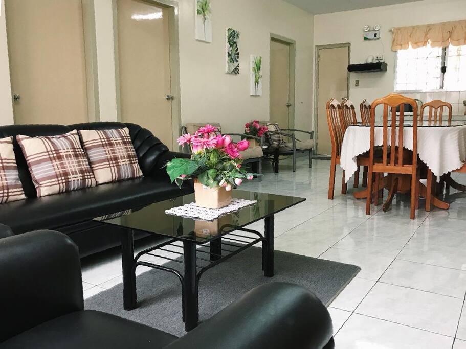 View of the dining area from the living room