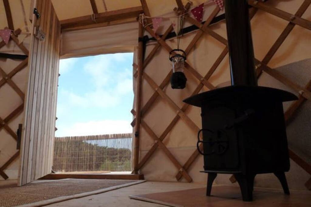 cosy wood burning stove for toasty nights