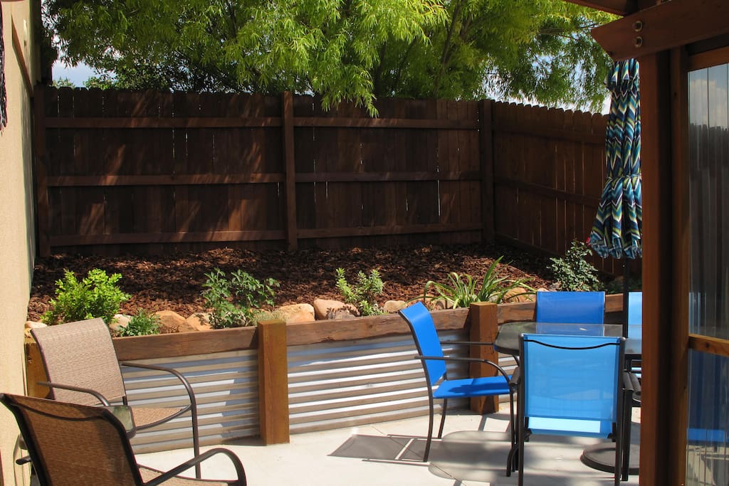 Patio with full size bbq