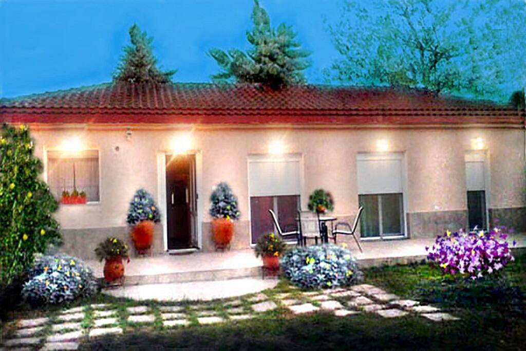 Cottage house with beautiful gardens