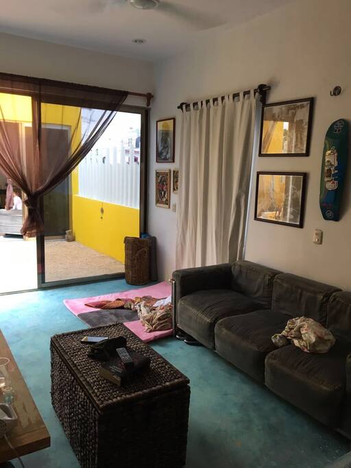 living room (sorry for the baby things pictured, we have a 10month old)