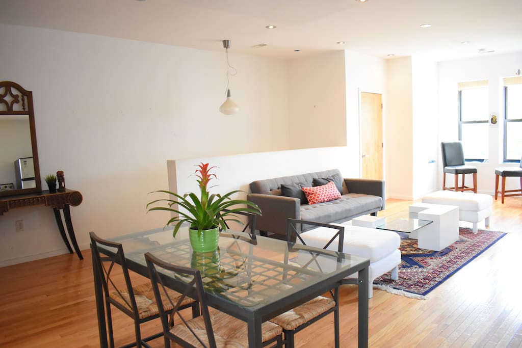 Eat-in Kitchen & Living Room