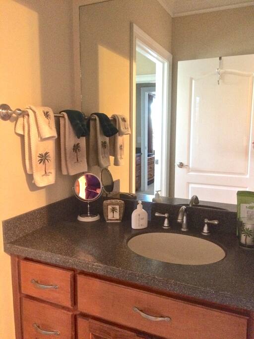 Private full vanity area