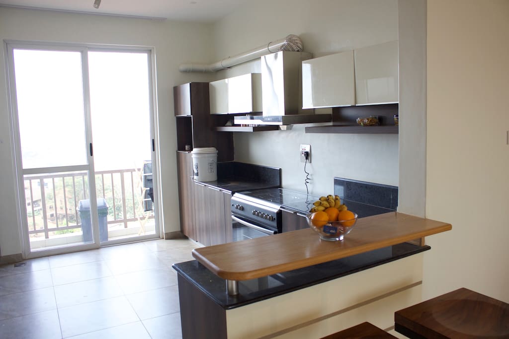 Excellent kitchen with a great view