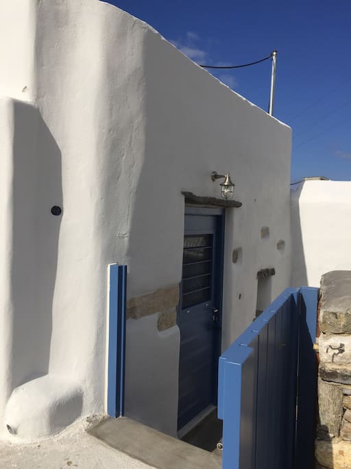 The entrance of the house