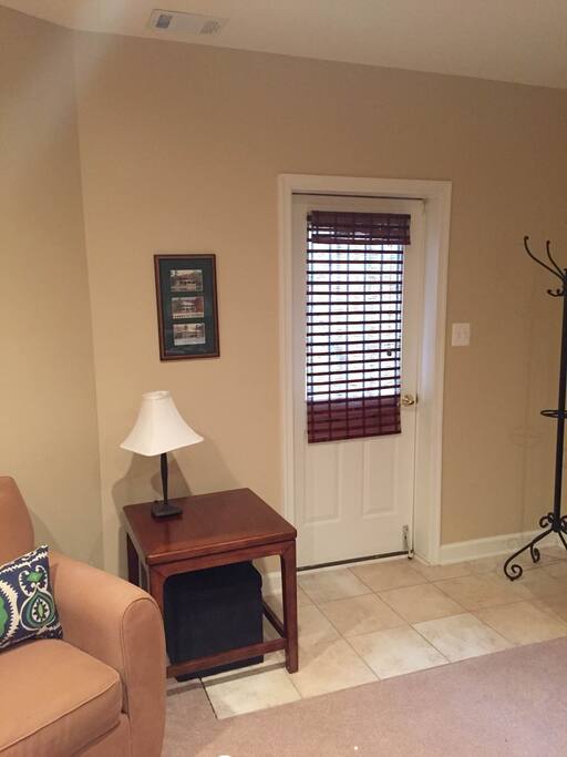 Private Entrance in and out of house