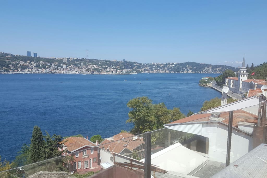 Bosphorus view to the right from the terrace