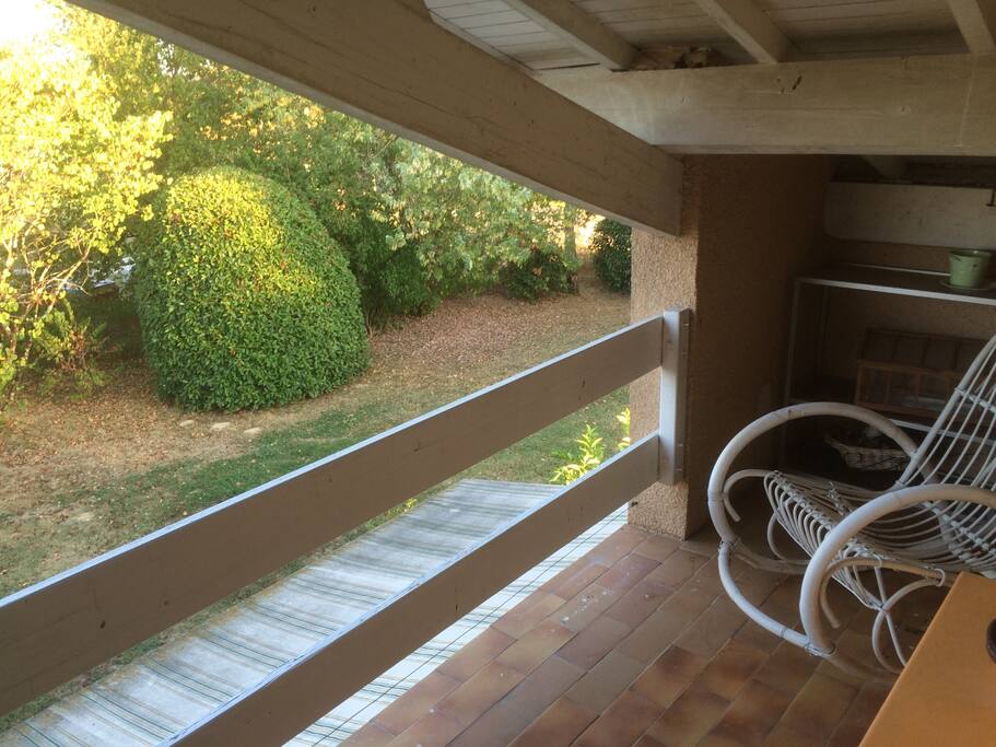 Vue du balcon de la chambre