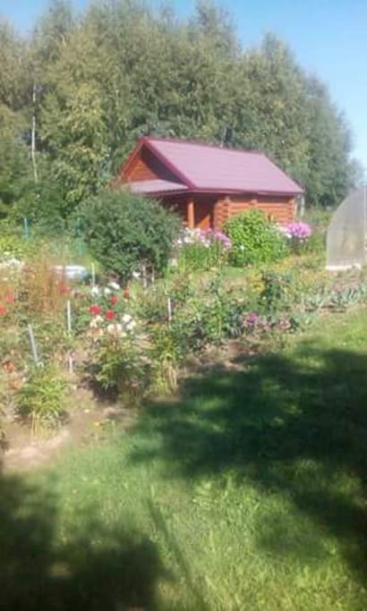 Russian banya and kitchen garden
