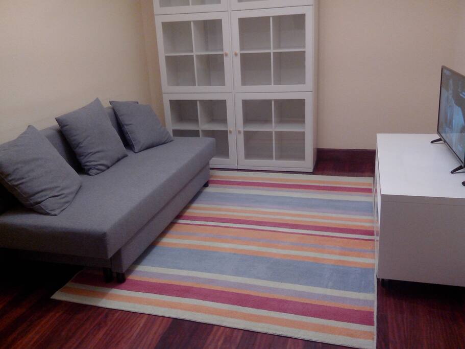 Salón con sofá-cama