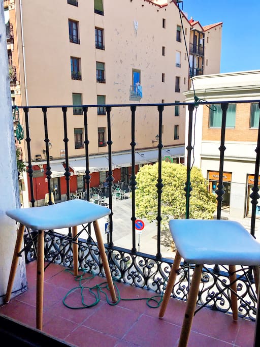 Grab a coffee or a beer and enjoy the great views from the 2 balconies