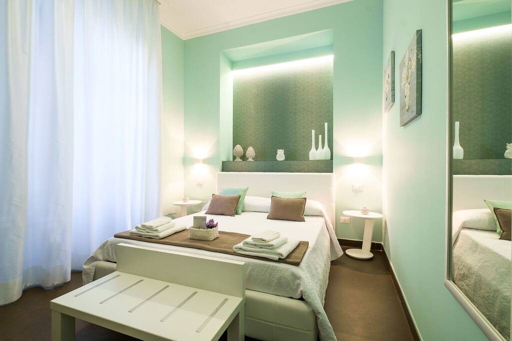 Suite Blu, camera doppia con bagno esterno