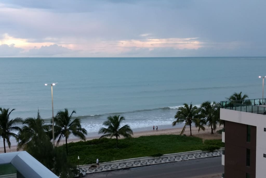 Vista da praia no “inverno” do Nordeste