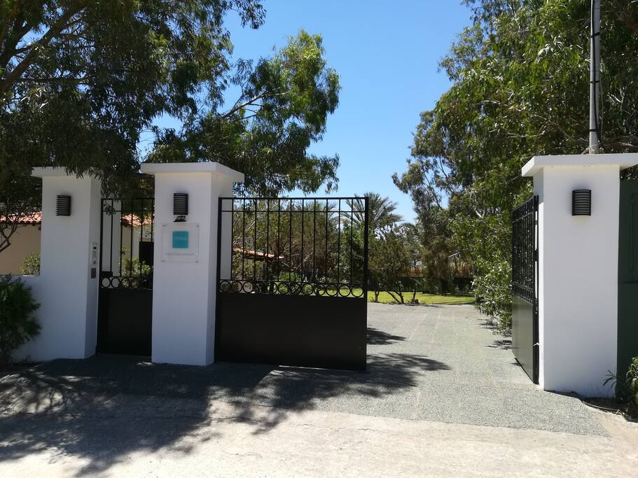 Entrance of the villa.