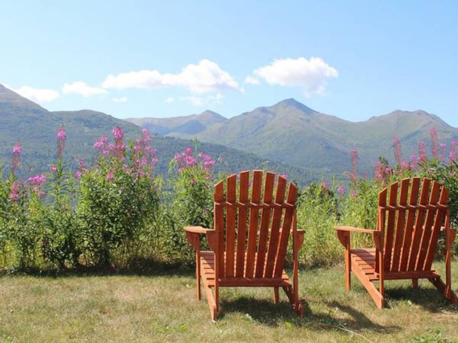 Relax and enjoy the Eagle River Valley view