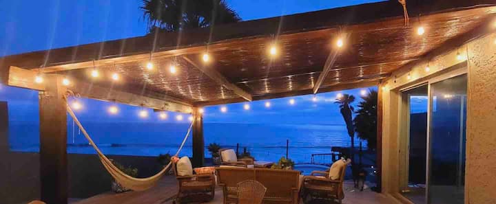 Ocean front + view + mild weather