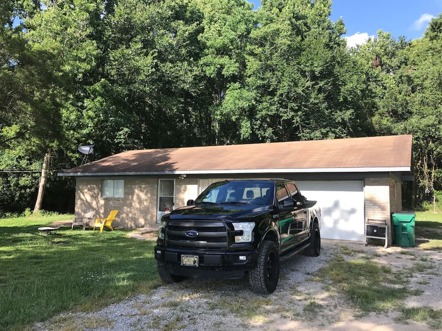 Plenty of Parking for boats or trailers in front of house off main road to pull up and out straight or along side garage