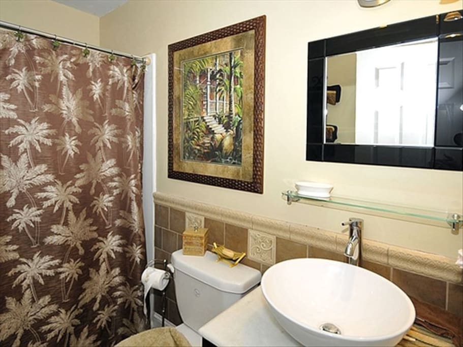 Main bathroom used by guests only