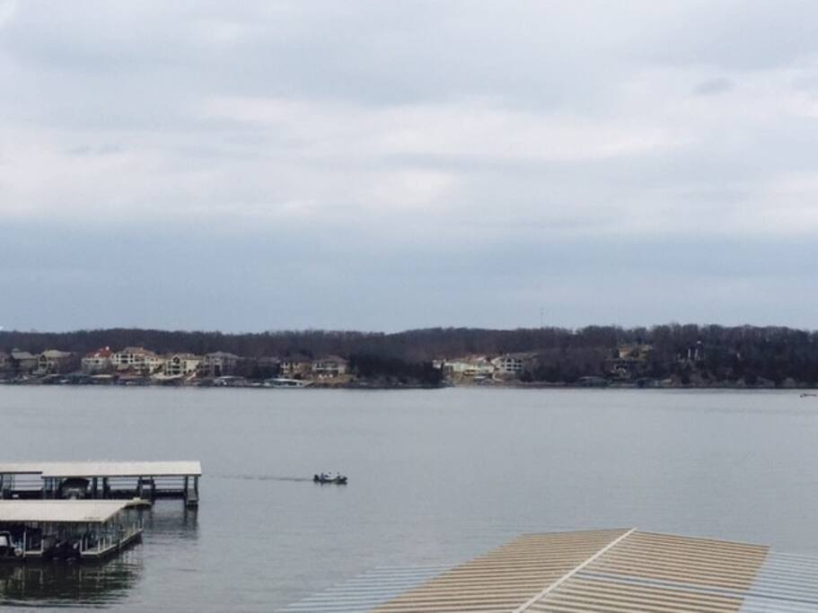 View from the covered deck