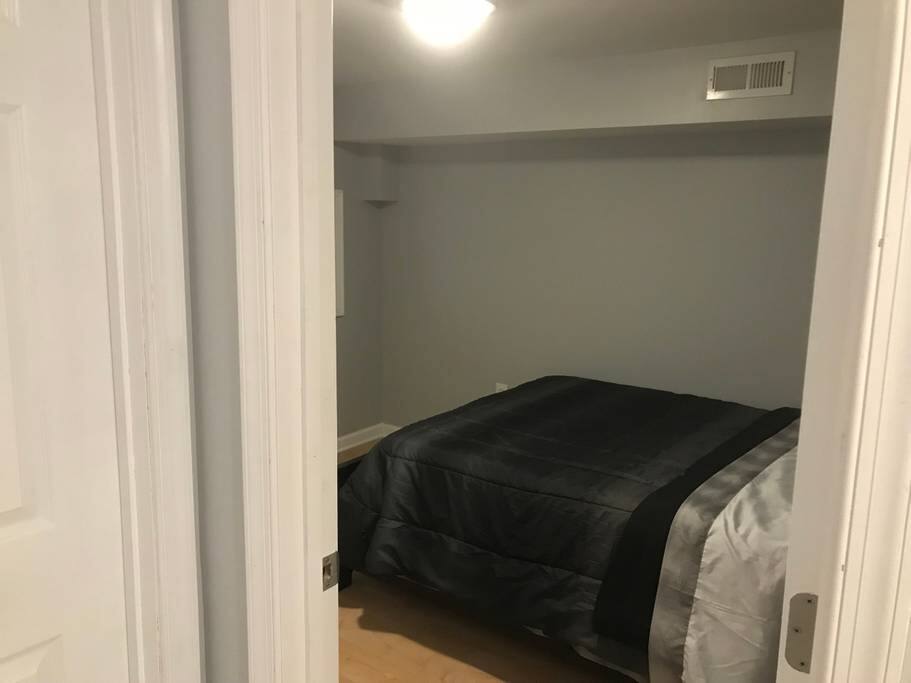 You enter this bedroom.