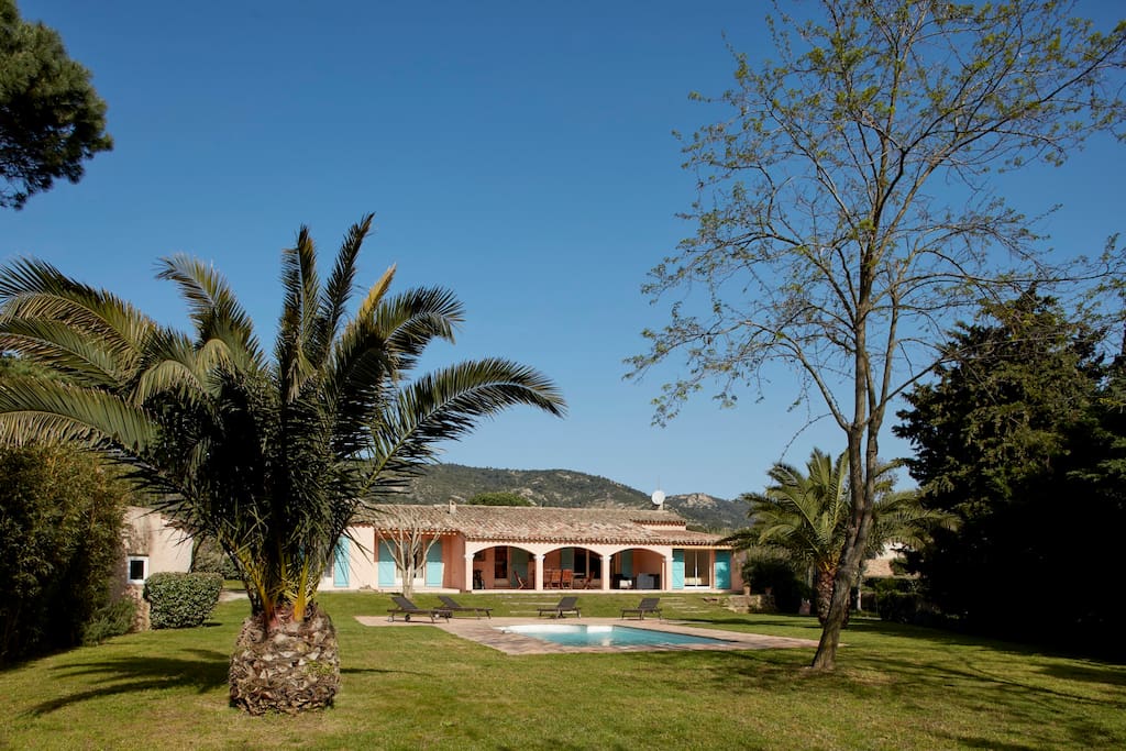 From main garden towards villa (photo taken Easter 2016)
