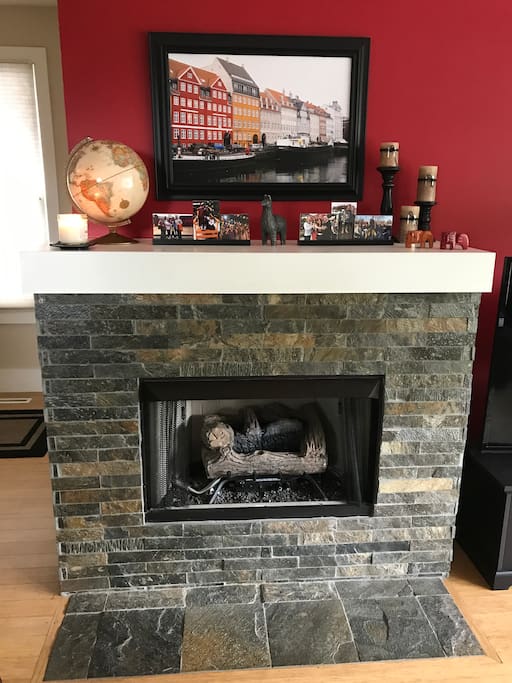 Fireplace in main floor living room