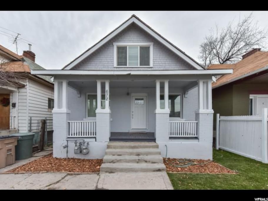 Home built in 1917. Big old fashioned front porch.