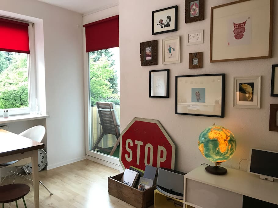 Weg zur Loggia / zum Balkon