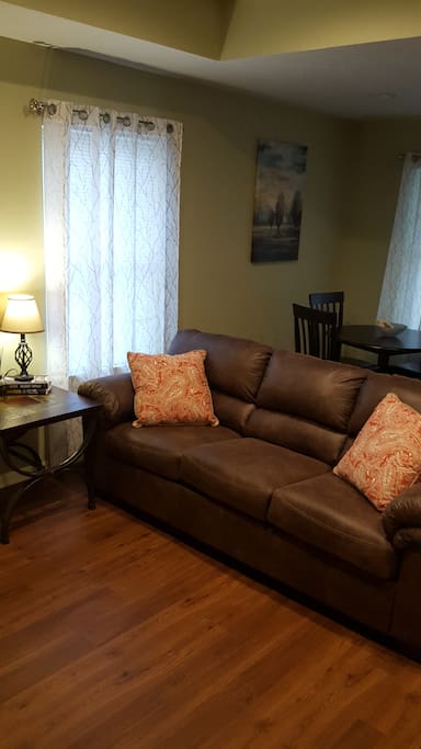 Sofa and dining table for 4
