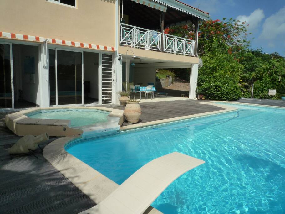Vue terrasse et appartement