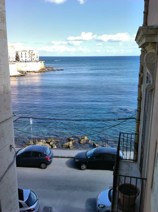 La vista dal soggiorno