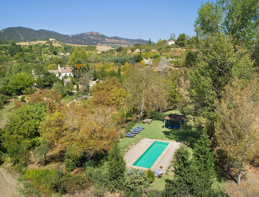 Aerial view house