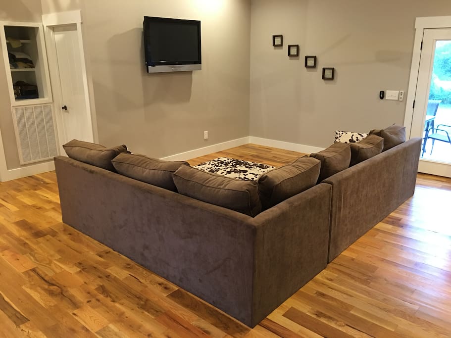 living room with TV