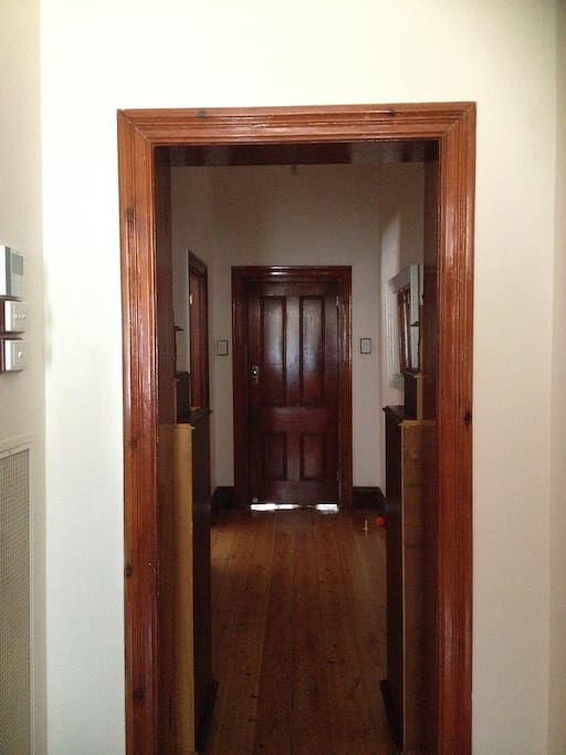 Down the hallway from your room