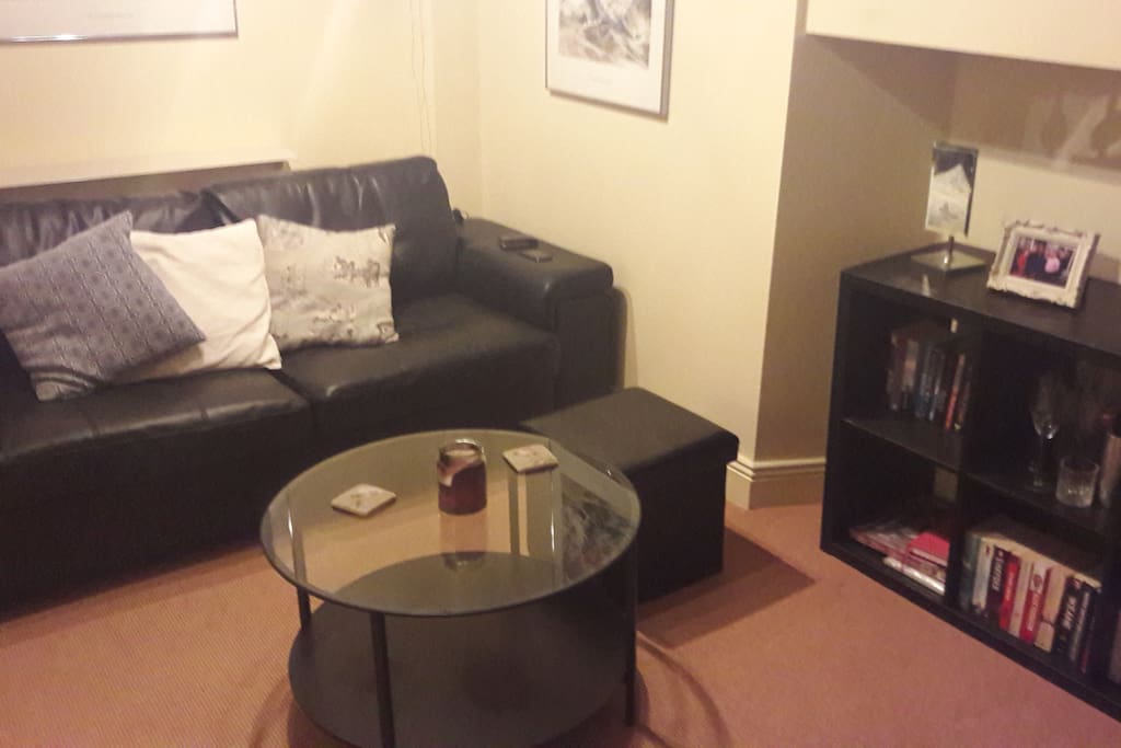 Sitting room with sofa bed