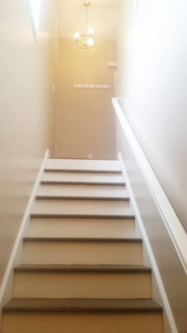 Stairway up to carriage house