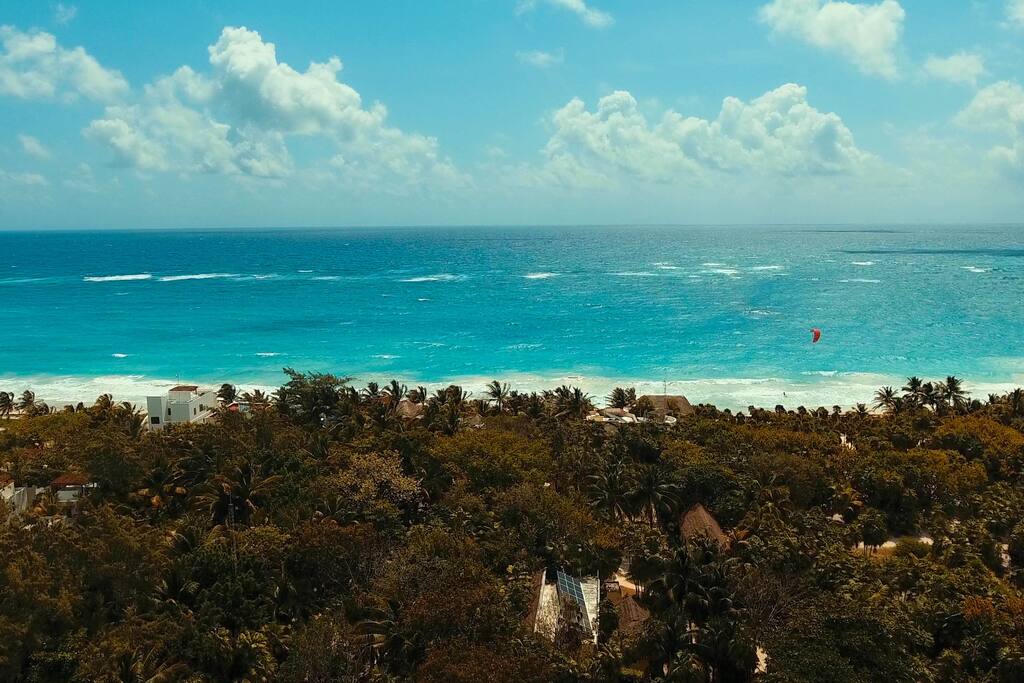 Vista hacia el mar