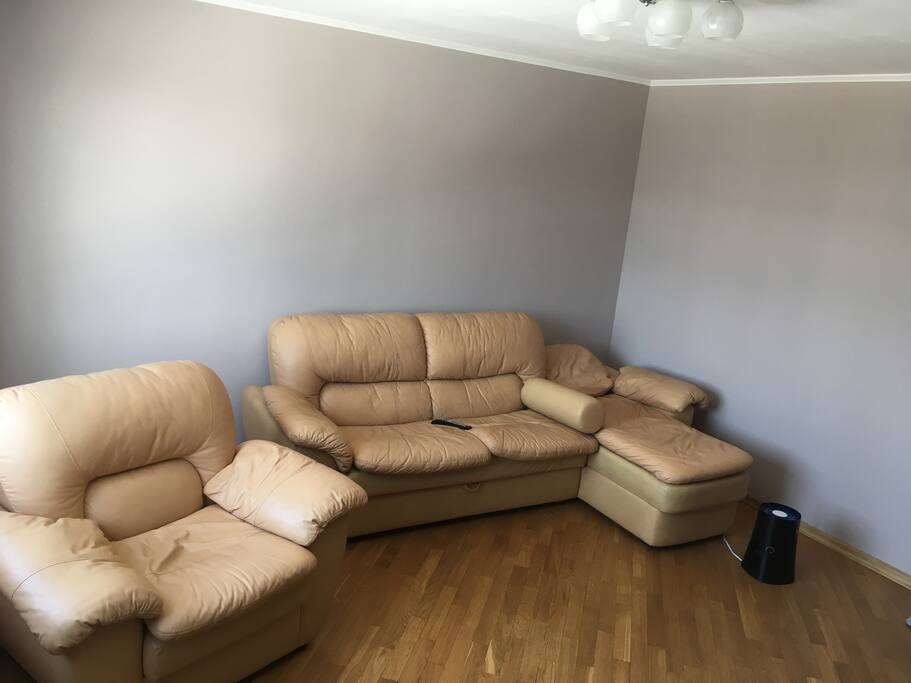 Comfortabe sofa convertible into bed