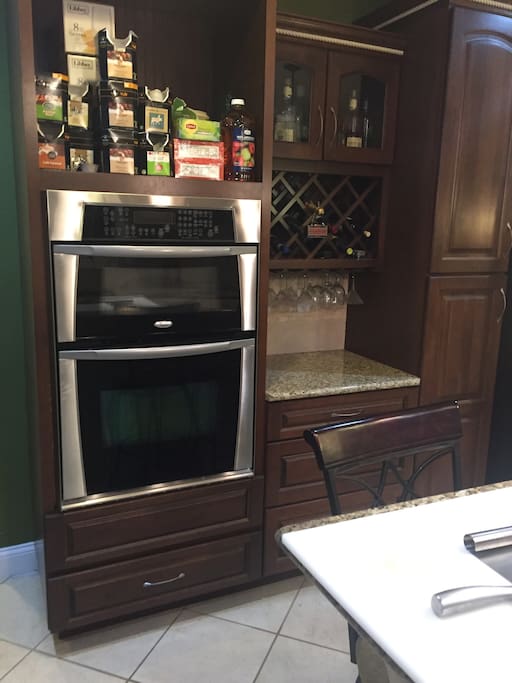 Shared Kitchen wall oven & microwave