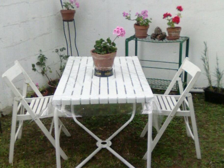 La terrasse .