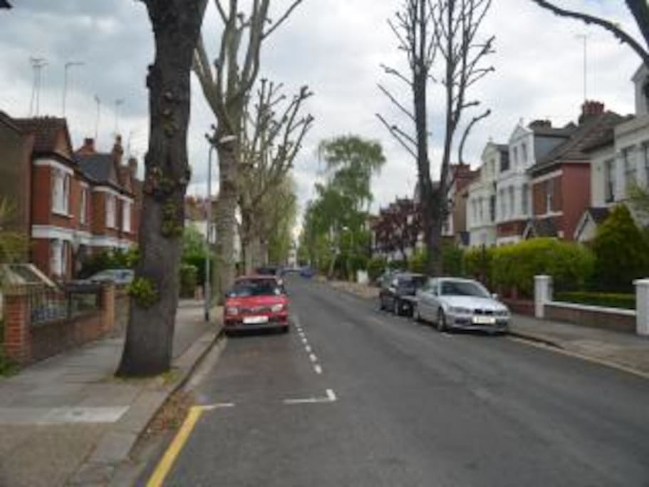 The Apartment is situated in a lovely Tree lined road.