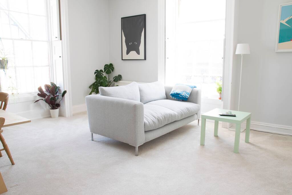 Our super comfy sofa!