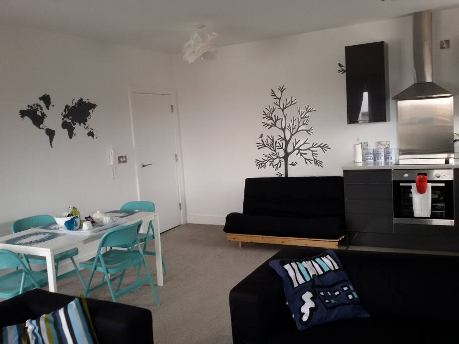 The Living Room and the Futon Bed