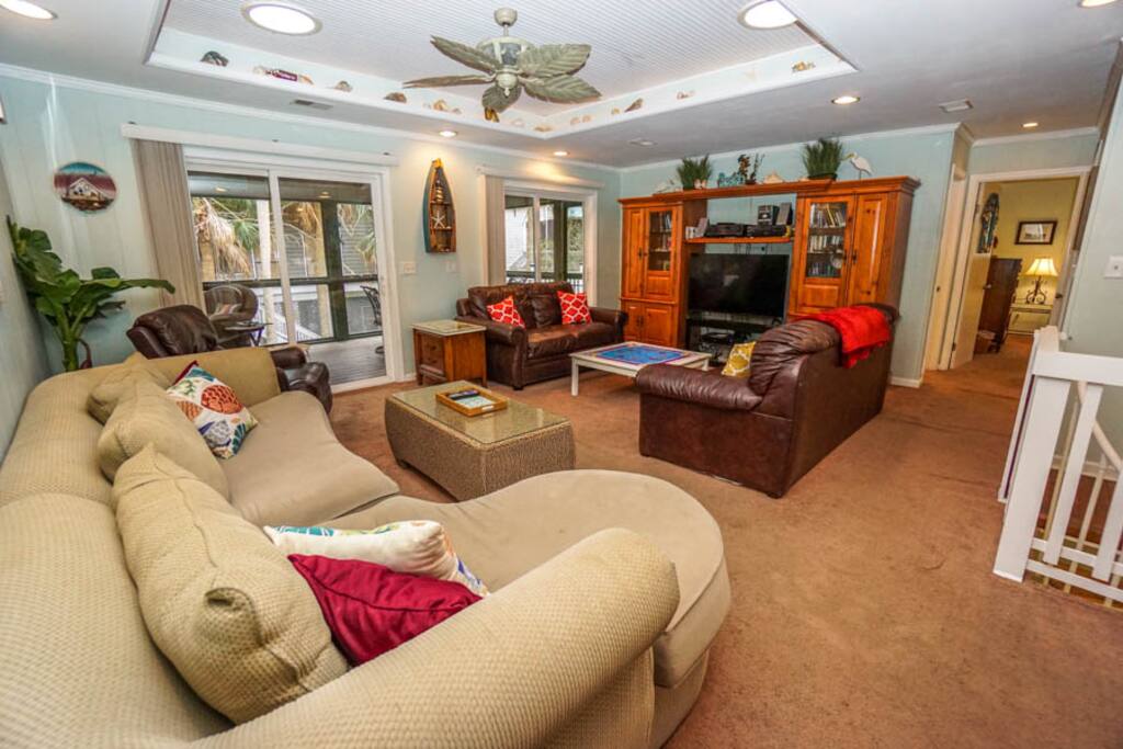 upstairs den