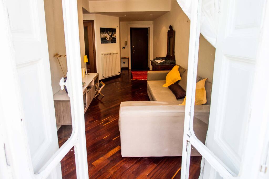 Living con divano letto