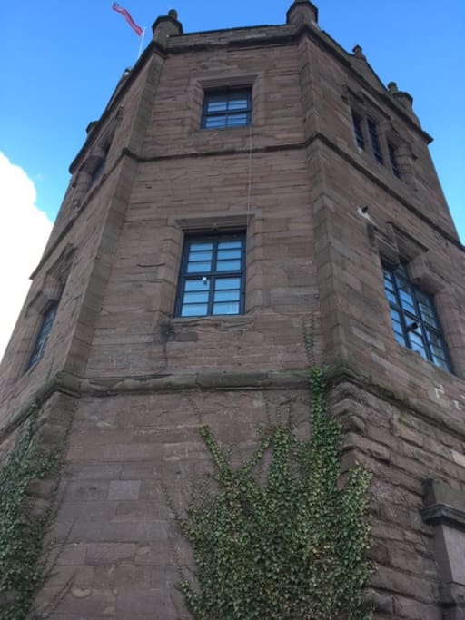 The Tower is an imposing hexagonal Victorian landmark in Montrose