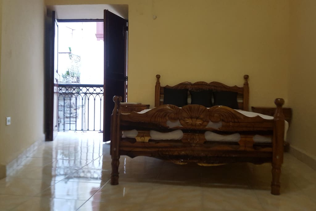 Very spacious double bedroom and balcony