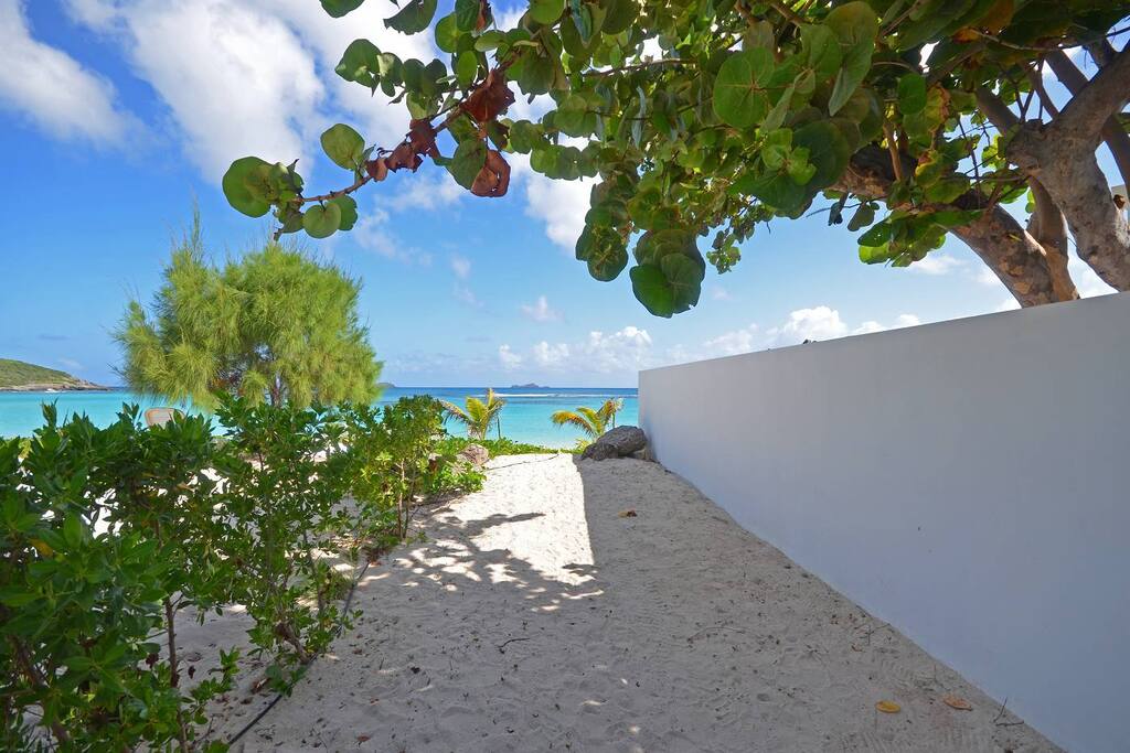 Private path to beach