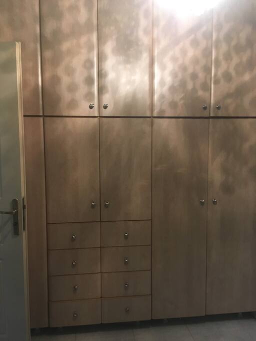 Very large space in closets, equipped with towels and fresh sheets.
