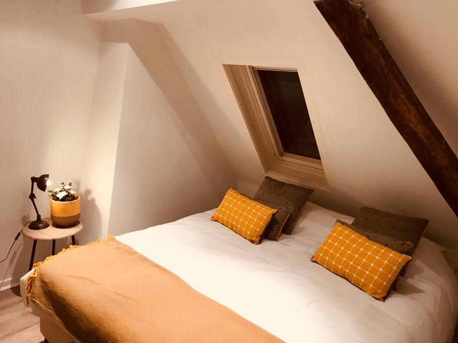 Small bedroom ( You can close the windowcurtain to keep the light out :-) )